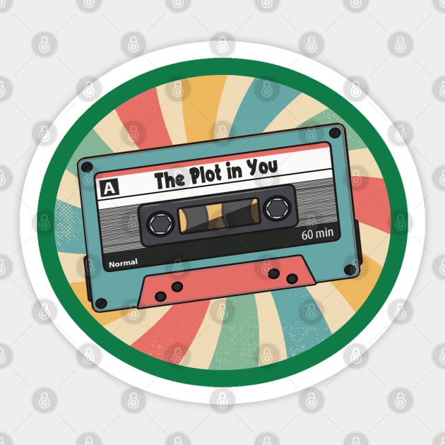 the plot in you retro Sticker by Saha Paloma Ilustra